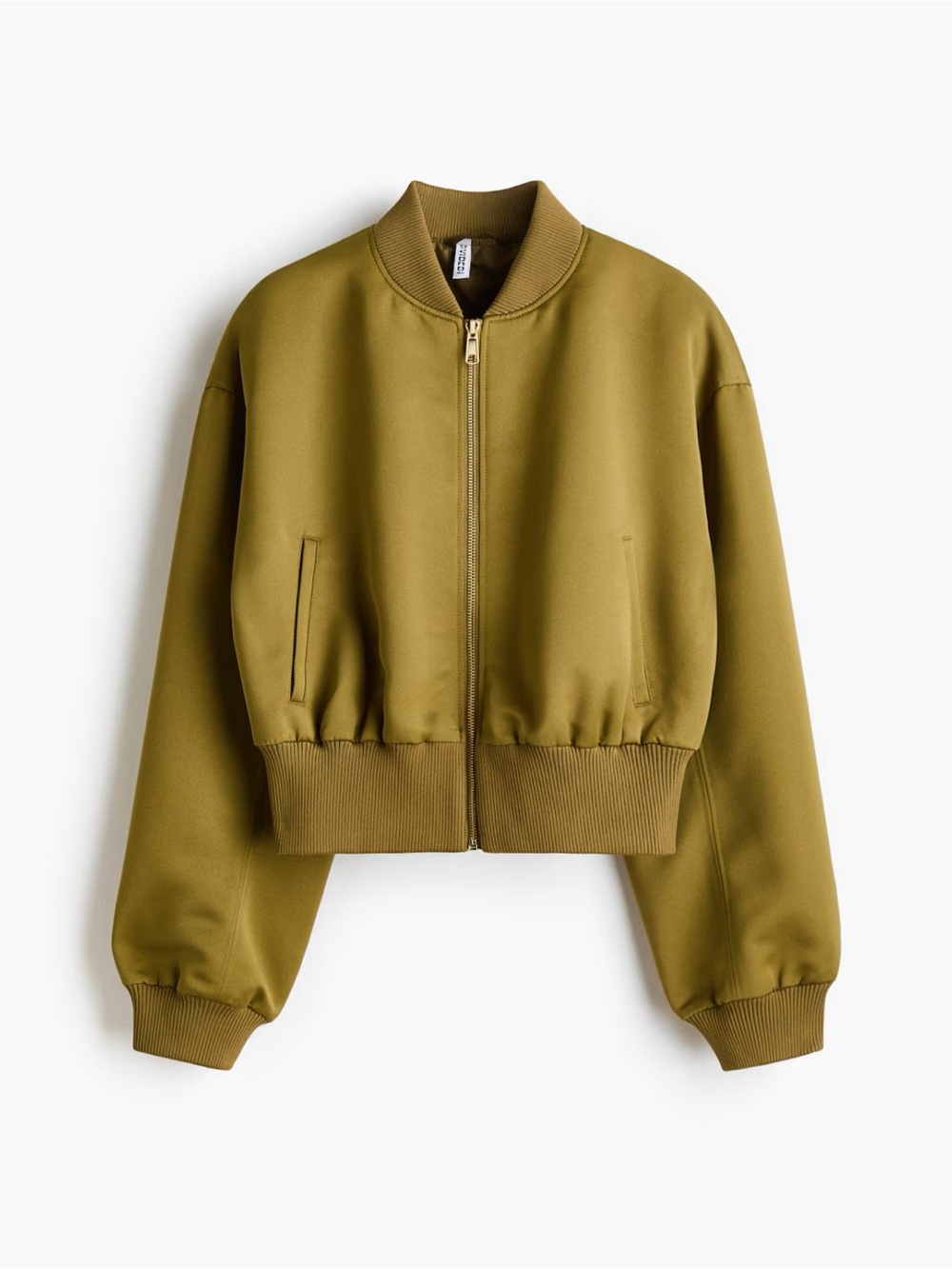 H&M Olive Green Bomber Jacket - Women